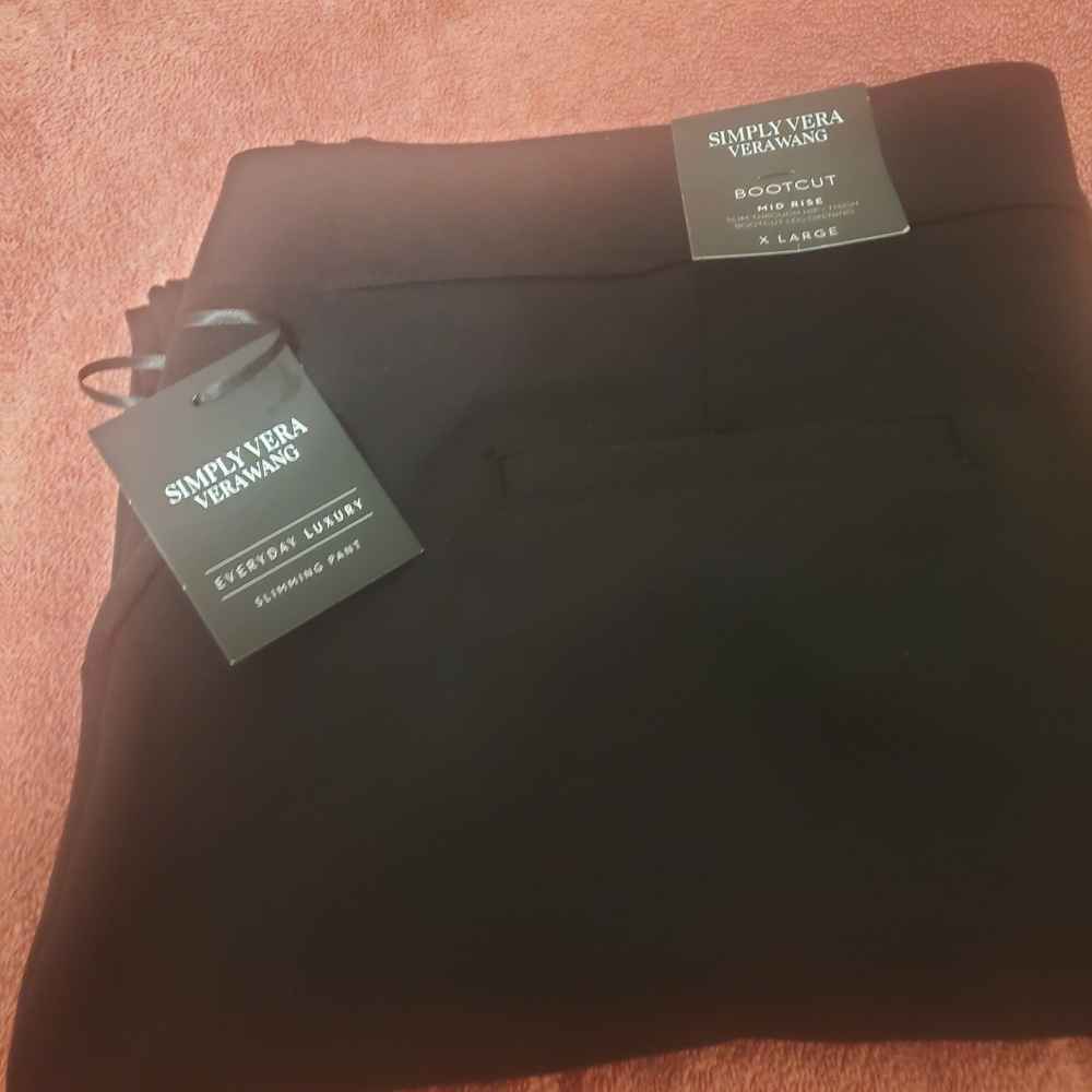 Simply Vera Vera Wang Classic Black Flare Pants